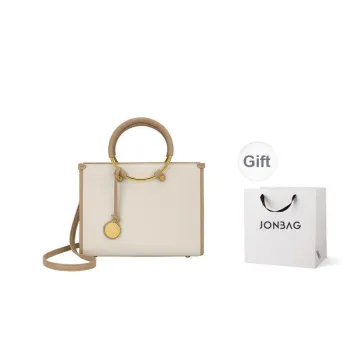 JONBAG Synthetic Leather Ring Pack Shoulder Bag Crossbody Bag Handbags Large Size Women's Apricot