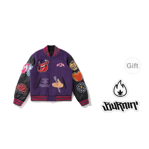 BURNIN Jackets Unisex Purple