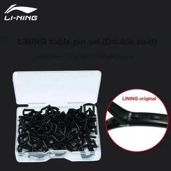 LiNing Badminton Equipment Black Nylon Racket Unisex 100 Pack Wire Guard