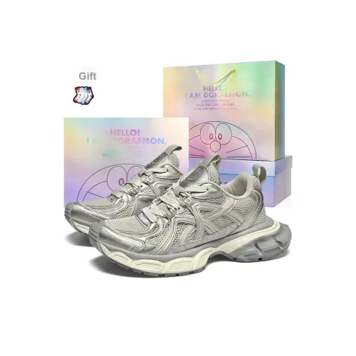 DoraemonA Низкий топ толстая подошва кроссовки унисекс