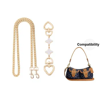 Gloya Metal Bag Strap Women's Gold Tone
