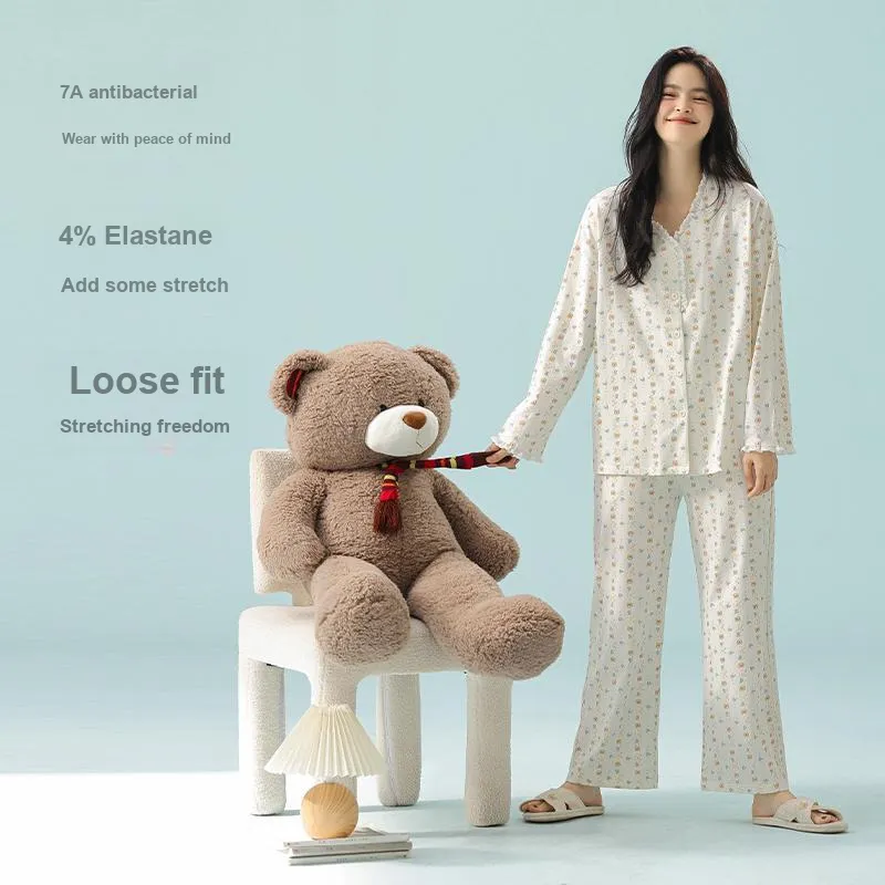 WANANNI Pajama Set Women's White-1