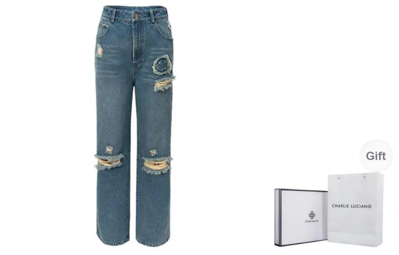 Charlie Luciano Jeans Women's Blue-0