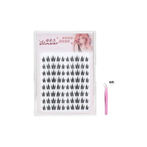 ZHENZHENSHINAIER Нескользящие Подсолнух Искусственные Веки Естественная Длина Разделенные Стиль