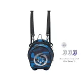 Navy Blue Ball Bag+3 Pack Candy Socks (White *2+Purple *1)