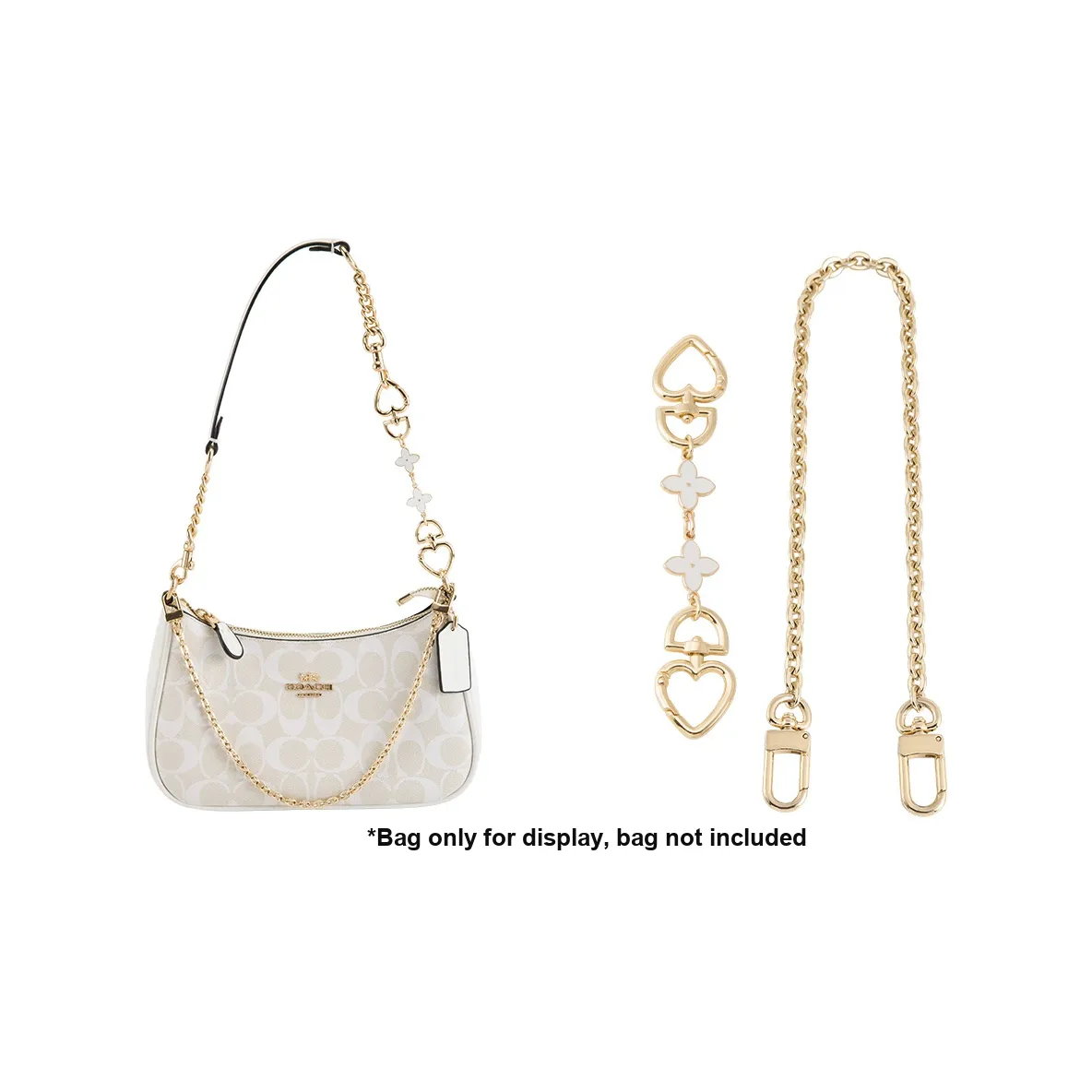 Luxury Care Artisan Workshop Металл Цепочка Плечевой ремень Аксессуары Сумка Ремень Женские Золотой Тон