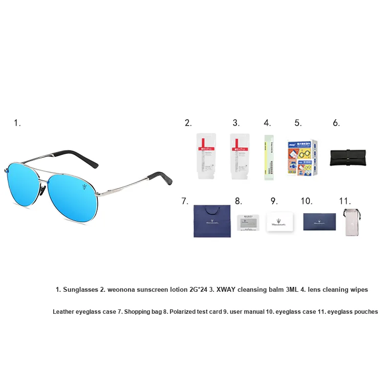 Maserati Oval Sunglasses Unisex-9