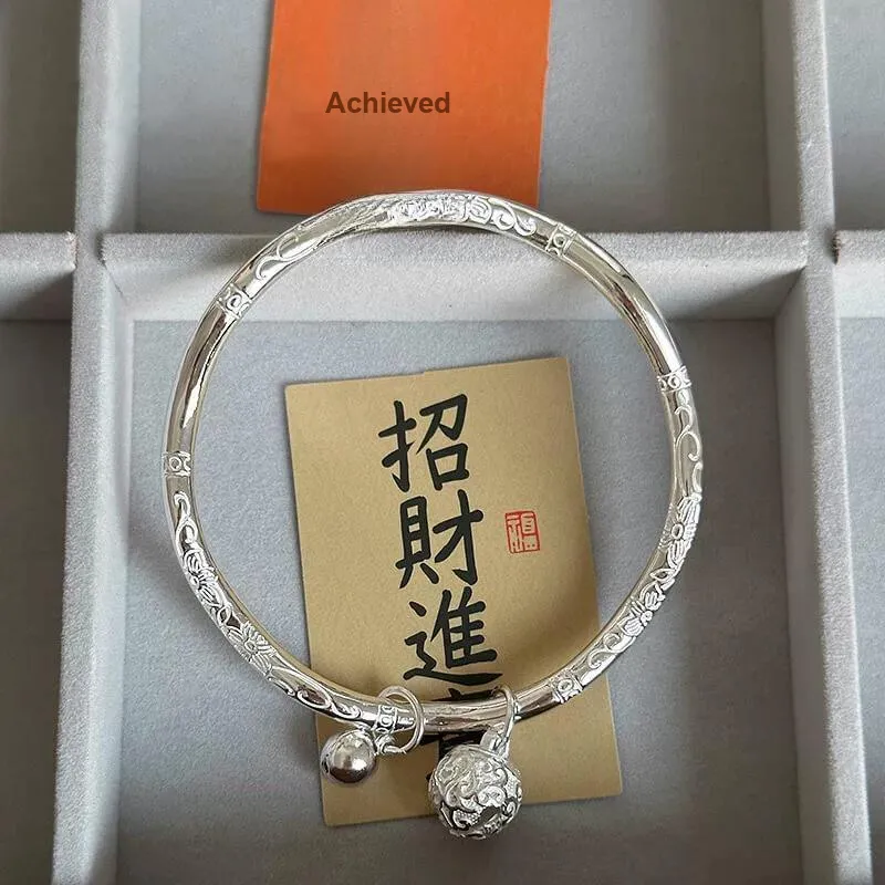 UZIID S999 Fine Silver Sterling Silver Bracelets Women's Silver-4