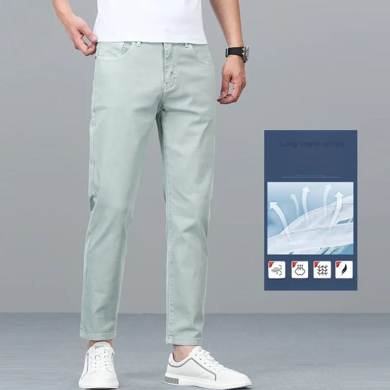 JIKENDI Jeans Men Olive Green-7