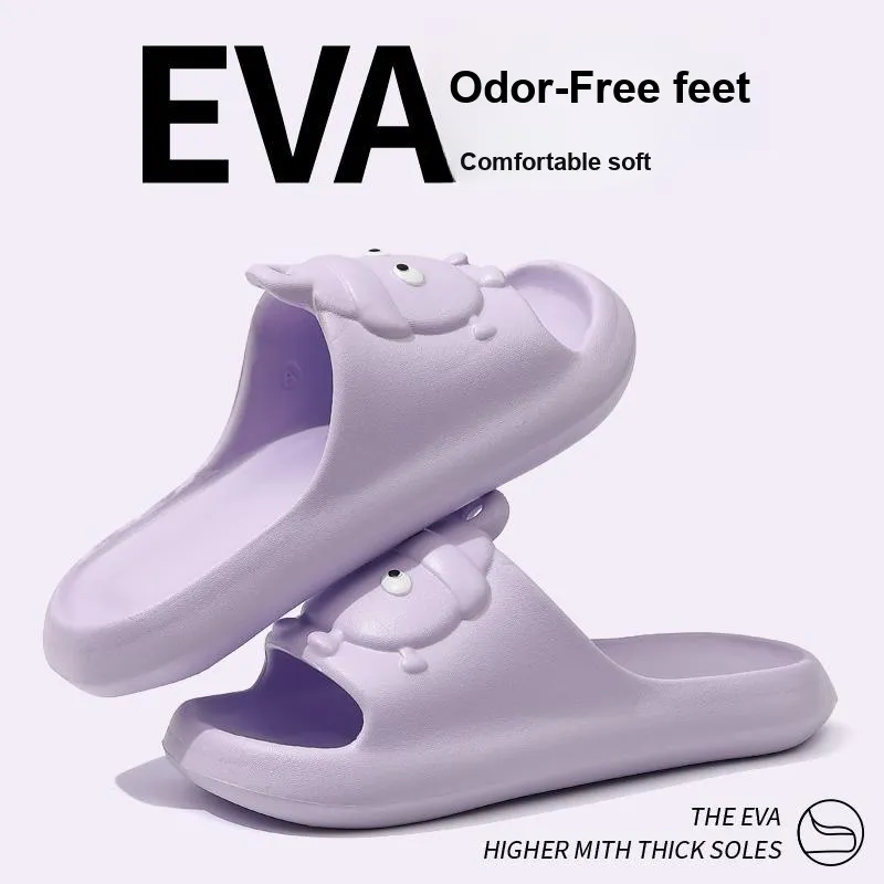 Foot Recreation Cartoon Summer Platform Home Comfortable Soft Sole 'Step in' Bathing Slippers-18
