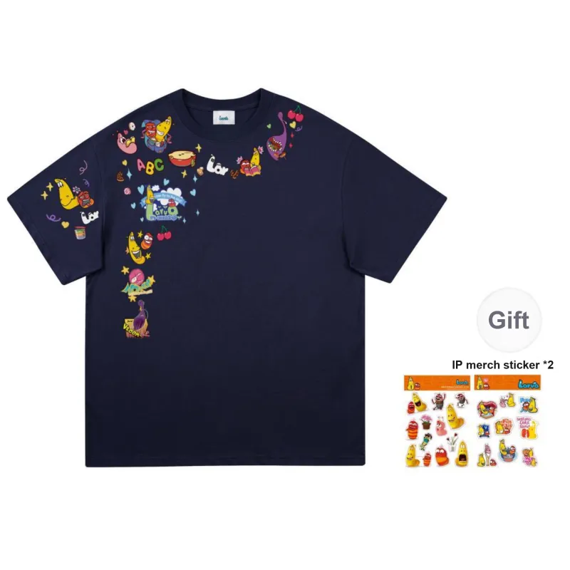 COMIC LARVA T Shirts Unisex-10