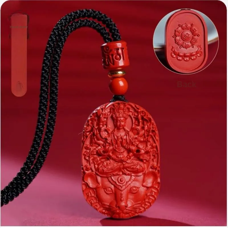 Sima Is Ethereal Cinnabar Jade Pendants Unisex-1