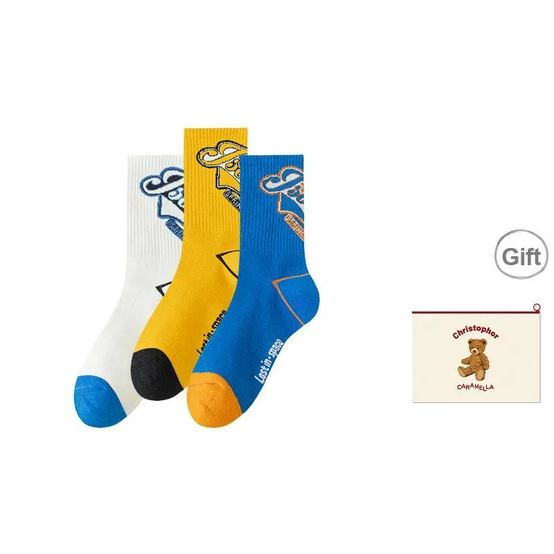 Caramella Mid-Calf Socks Men's Shopping Bag Combo Set-14