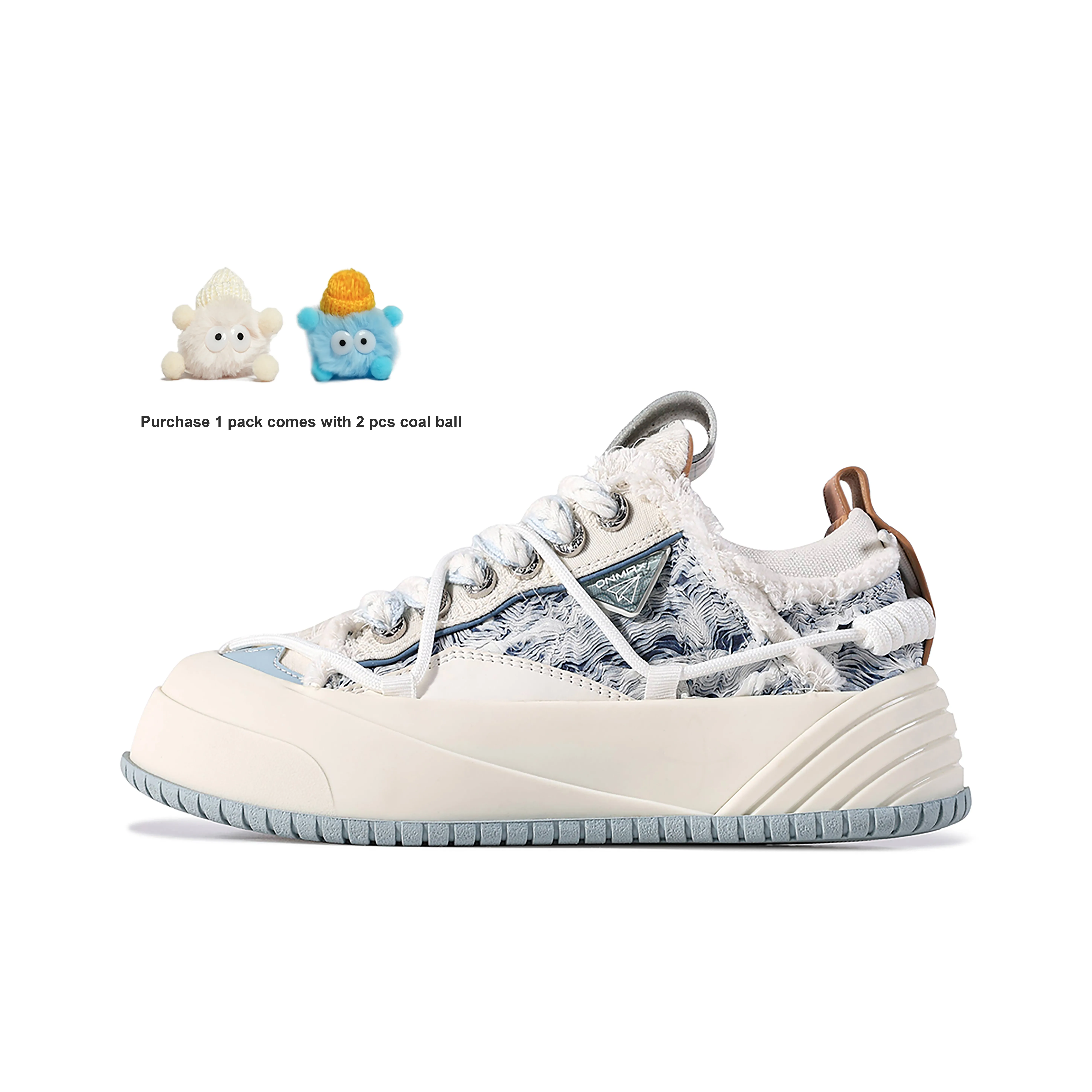 ON MAX Paper Airplane Series Skateboard Shoes Unisex Ocean Blue