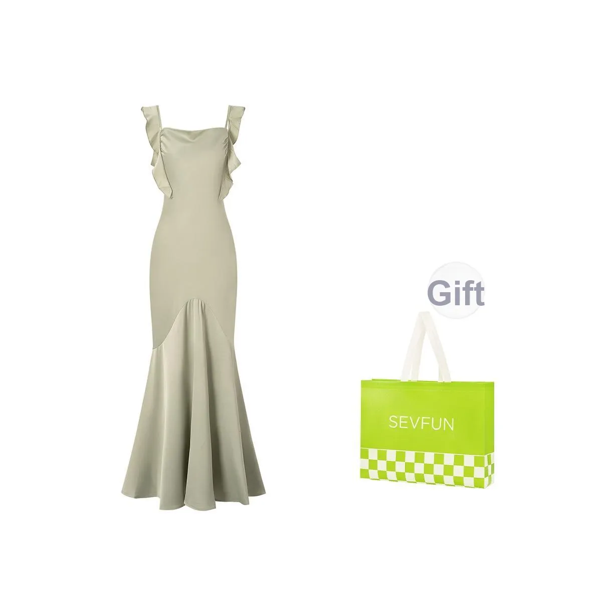 7 SEVFUN Светло-зеленый Женские Слиплатья