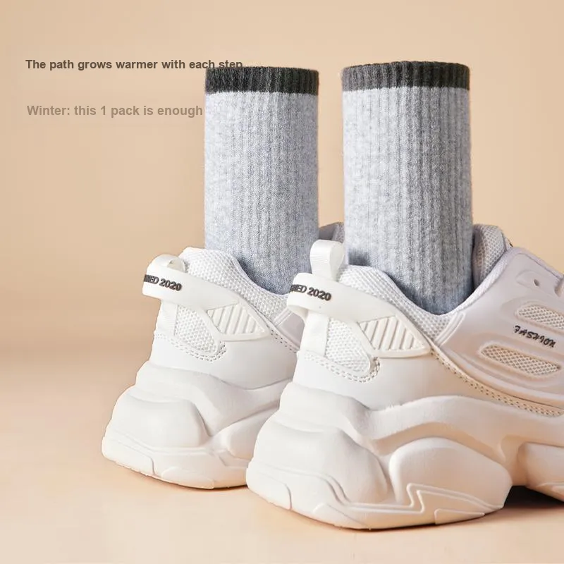 Cheekkiss Mid-Calf Socks Unisex Box 4-Pack-11