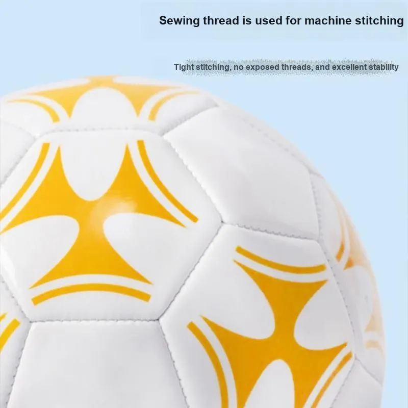 UMA Size 5 Soccer PVC Machine Stitched Soccer Ball Yellow-2
