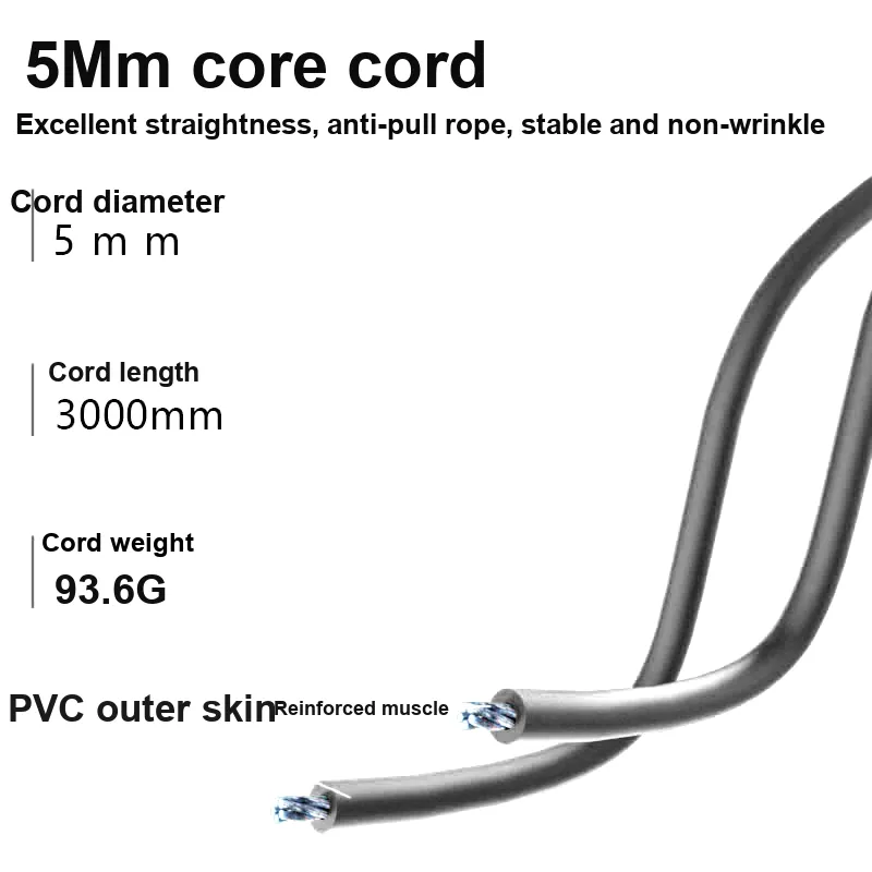 MOGOLD Fitness Training Non Countable Jump Ropes Adults Handle Material PP, TPR; Rope Material PVC 3m-7