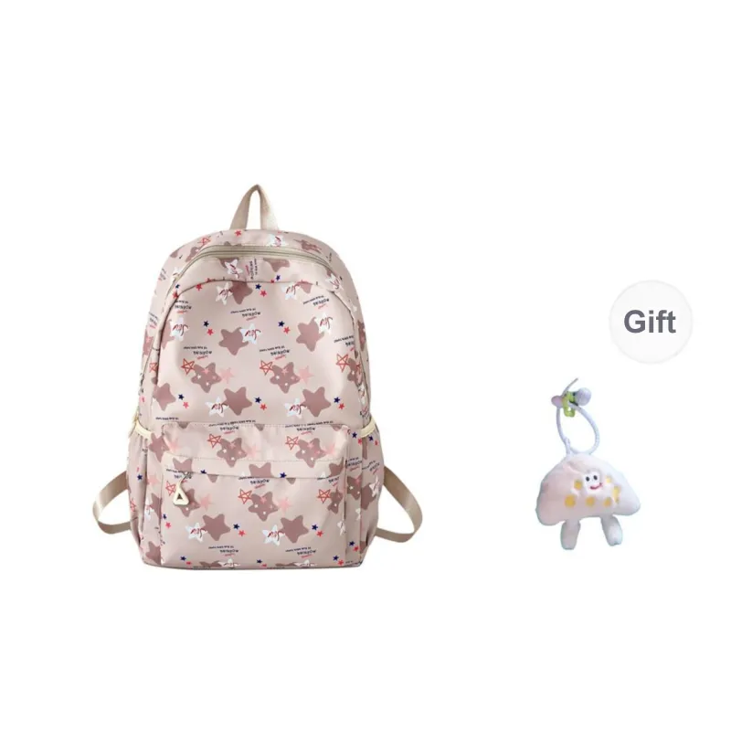 BRABOSTON Nylon Backpack Women's Pink/Khaki/Blue/Purple-3