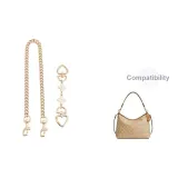 [Gold-Tone Two-Piece Set]Four-Leaf Clover 15cm+Decorative Chain 45cm