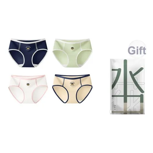 Flowers in water Трусики-бикини Женские Shopping Bag 4 шт