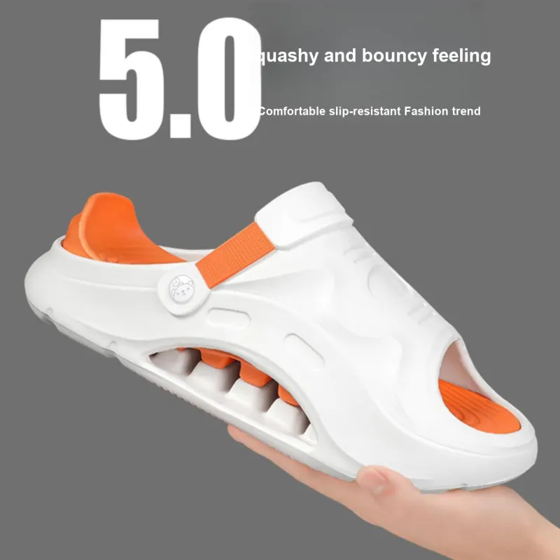 Budding Bear EVA Slip Resistant Odor Resistant Abrasion Resistant Slide Slippers Men's-6