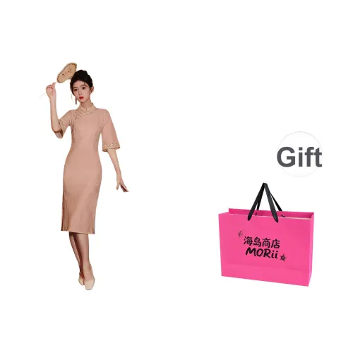 MORii Короткий рукав Платье Женское