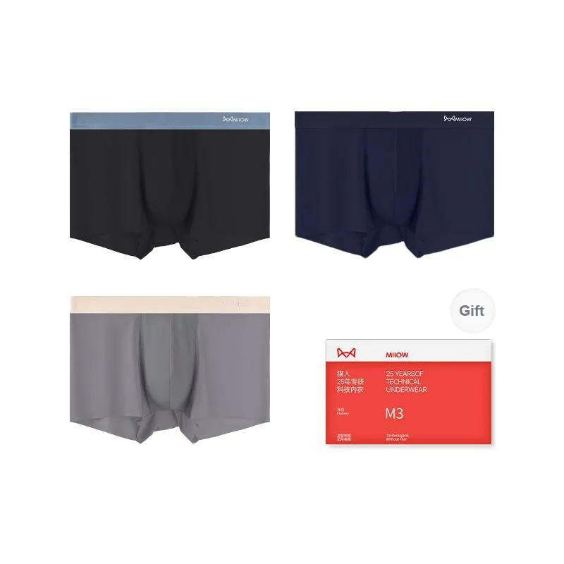 MIIOW Trend Party Series Underpants Men's Shopping Bag 3 Pack-5