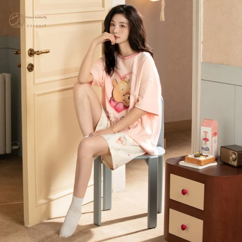 Gongdie x Disney Pajama Set Women's Gift Box Set Pink-4