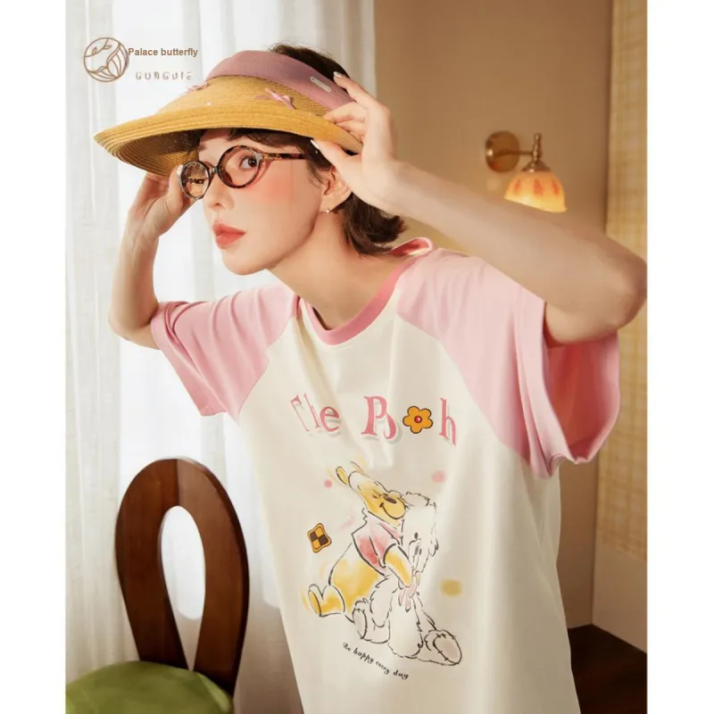 Gongdie x Disney Nightgown Women's Gift Box Set Pink Apricot-4