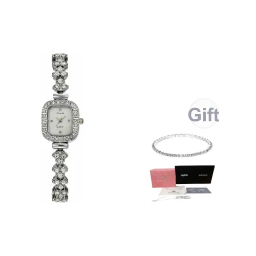 LANDU Кварцевый механизм сплав ремешок женские часы белый циферблат