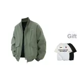 Army Green (Comes with Heavyweight 100% cotton Short-Sleeved Shirt, Random Style)