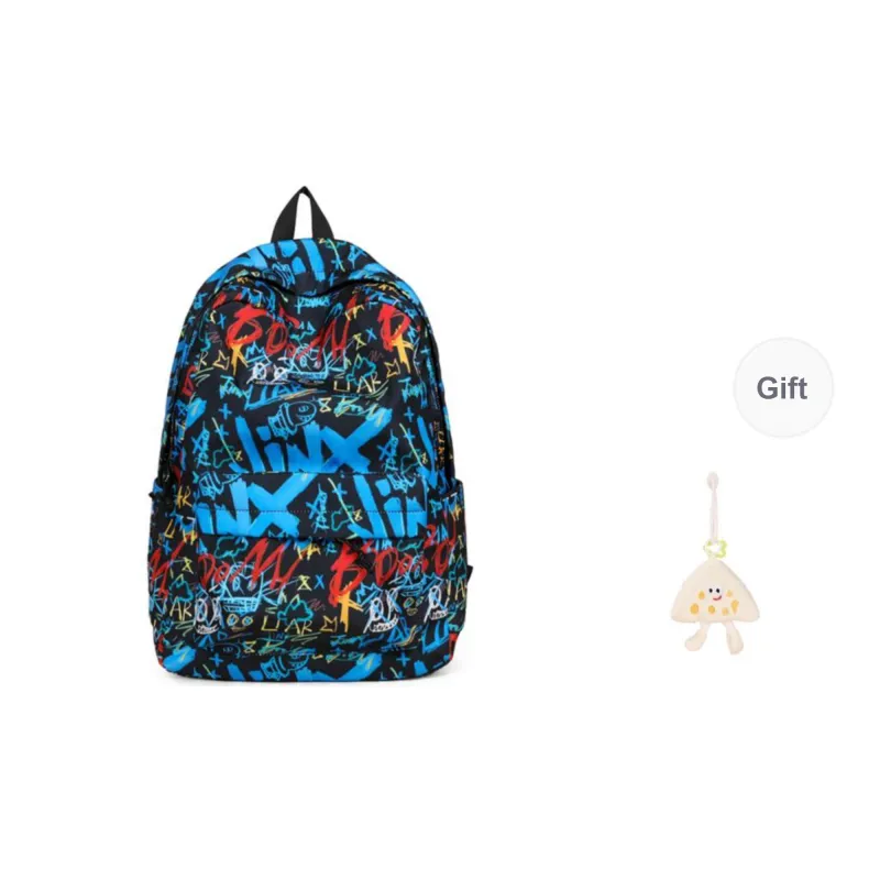 KAMLUI Oxford Backpacks Backpack Regular Unisex Black/Purple/Blue-15