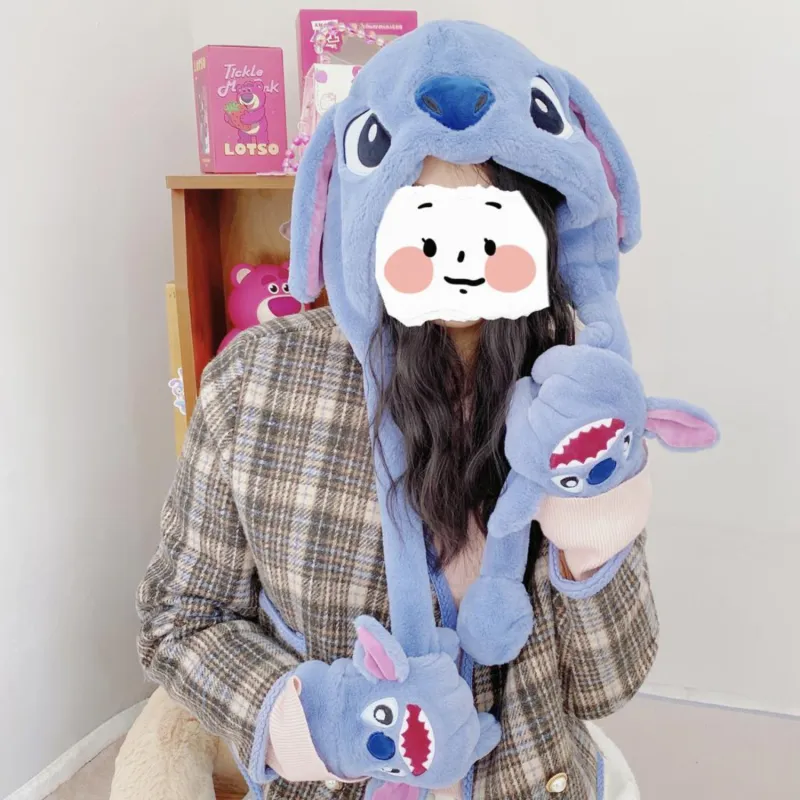 Disney Stitch Series Polyester Beanies Unisex-3