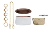 Nolita 19 Exclusive DuPont Paper Liner+Brown Moon Round Buckle Extender Chain Gold-Tone
