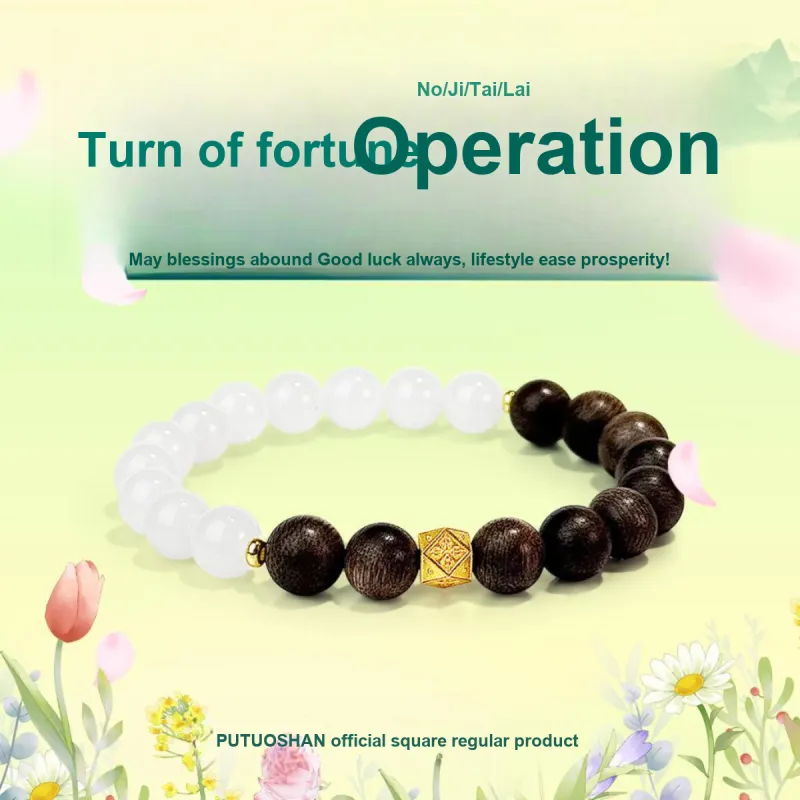 PUTUOSHANWENCHUANG Chalcedony Jade Bracelets Unisex-1