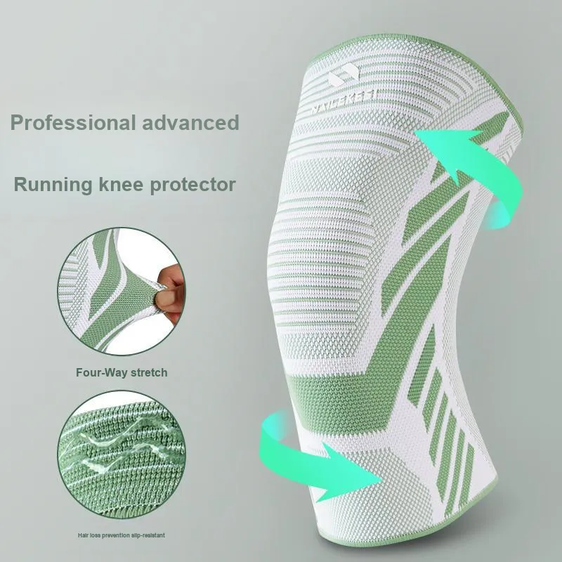 NAILEKESI Knee Pads Polyester Elastane Latex Thread Silicone Running Cycling Fitness Unisex-1