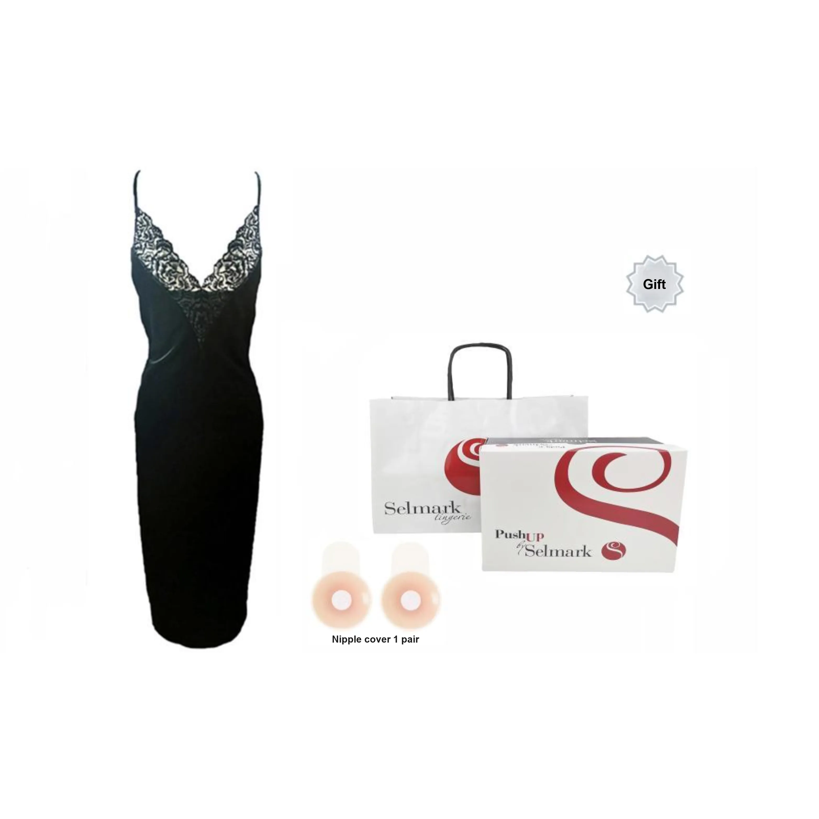 Selmark Evening Dress Women's Black