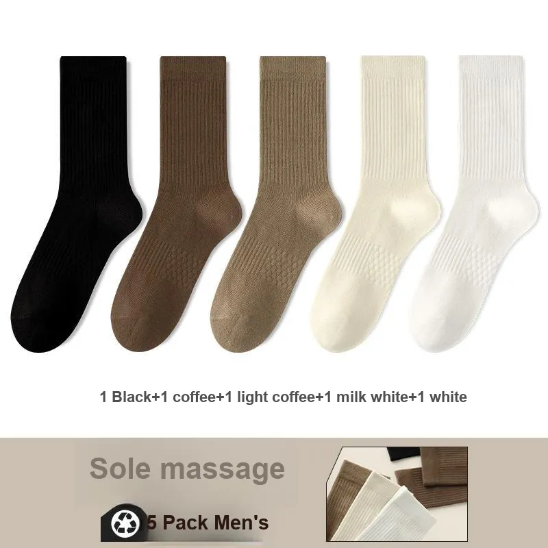 Lan Miao Mid Calf Socks Men's 5 Pack-1