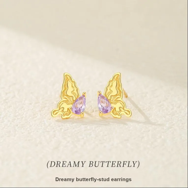OGDAID S925 Silver Stud Earrings Women's-3
