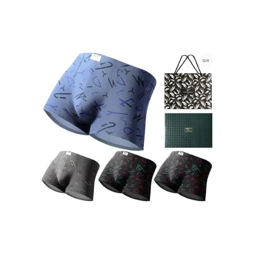 SEPTWOLVES Нижнее белье Подарочная коробка Мужской 4 упаковки + Сумка для покупок