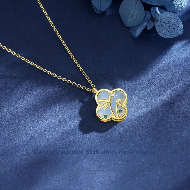 MINTLEAF Chalcedony Necklaces Women's-2