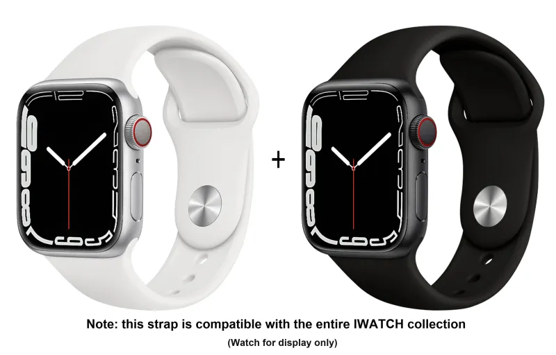 ZHISHENG Apple Compatibility Watch Band 38/40/41 All Silicone Material-5