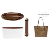 [City33 Dark Brown Two-Piece Set]Waterproof Liner+Shoulder Strap Pad