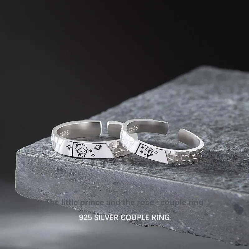 CLARKIA FLOWER S925 Silver Rings Unisex-1