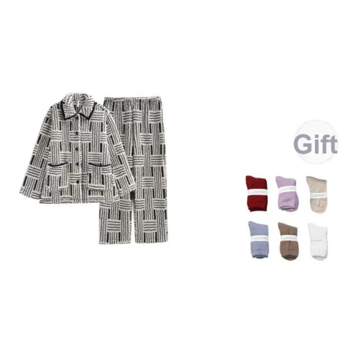 Same Language Пижамный комплект женский узор из бамбука