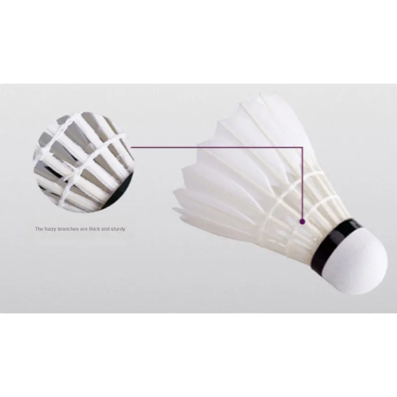 Super Card Purple Ultra Goose Feather Shuttlecock 12 Pack Goose Feather All-Round Goose Feather Match Ball Shuttlecocks-5