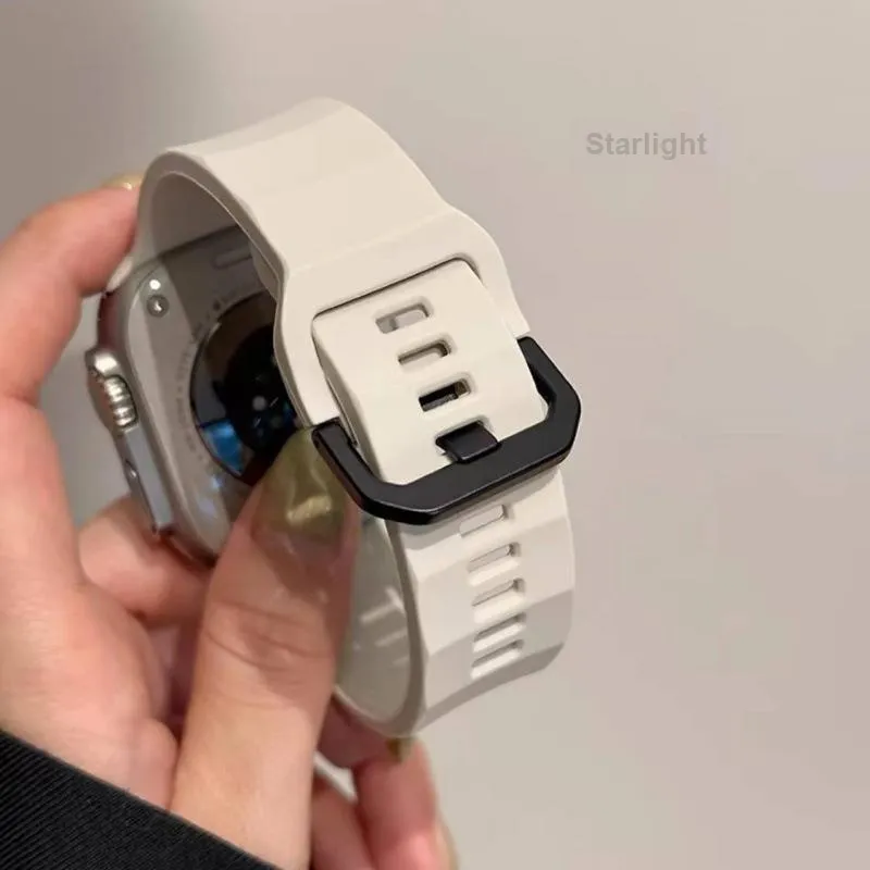 IWabcertoo Apple Compatibility Watch Band 22 23CM Silicone Material-6