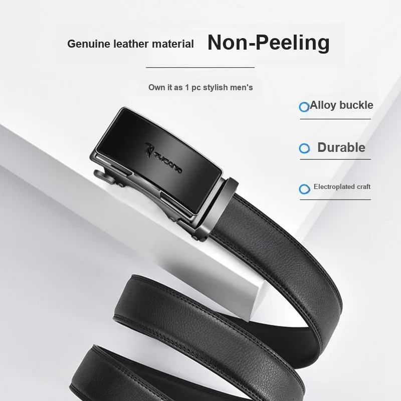 TUCANO Cow Split Leather Belts Men's 3.5cm-2