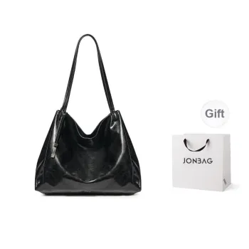 JONBAG Synthetic Leather Shoulder Bag Women's Black